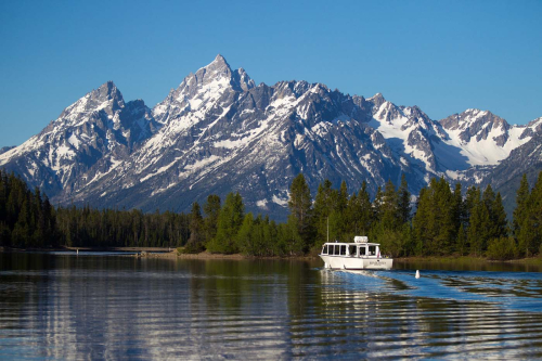 Boat on Jenny lake